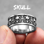 PENDRA Punk Gothic Skull Ring