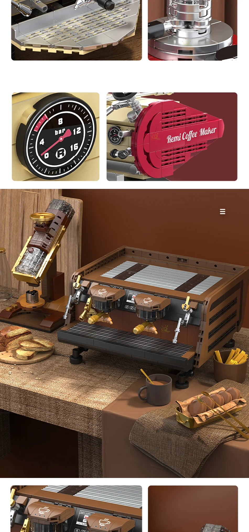 PENDRA Coffee Machine Friend Building Set