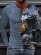 PENDRA Black White Lion Long-Sleeve Long Sleeve T-Shirt