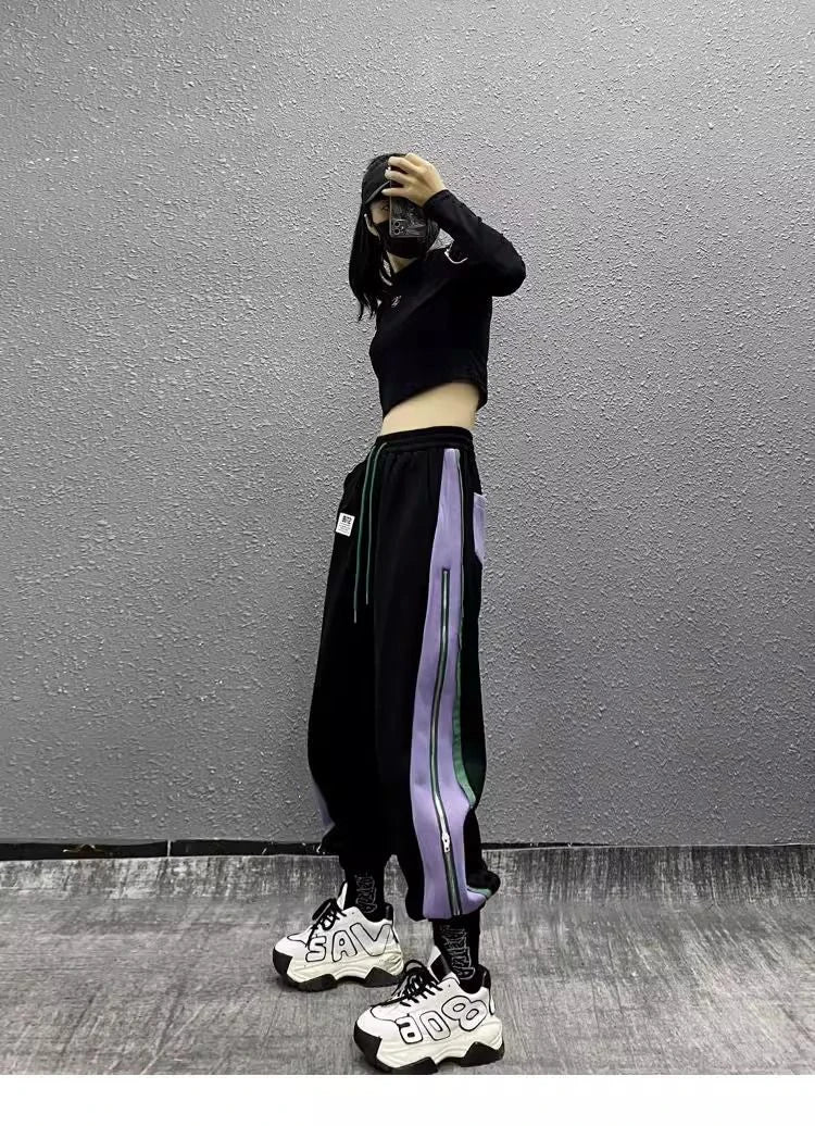 PENDRA Side Color Blocked Pants