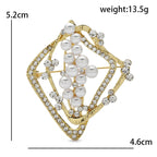 PENDRA Florielle40 Pearl Brooch