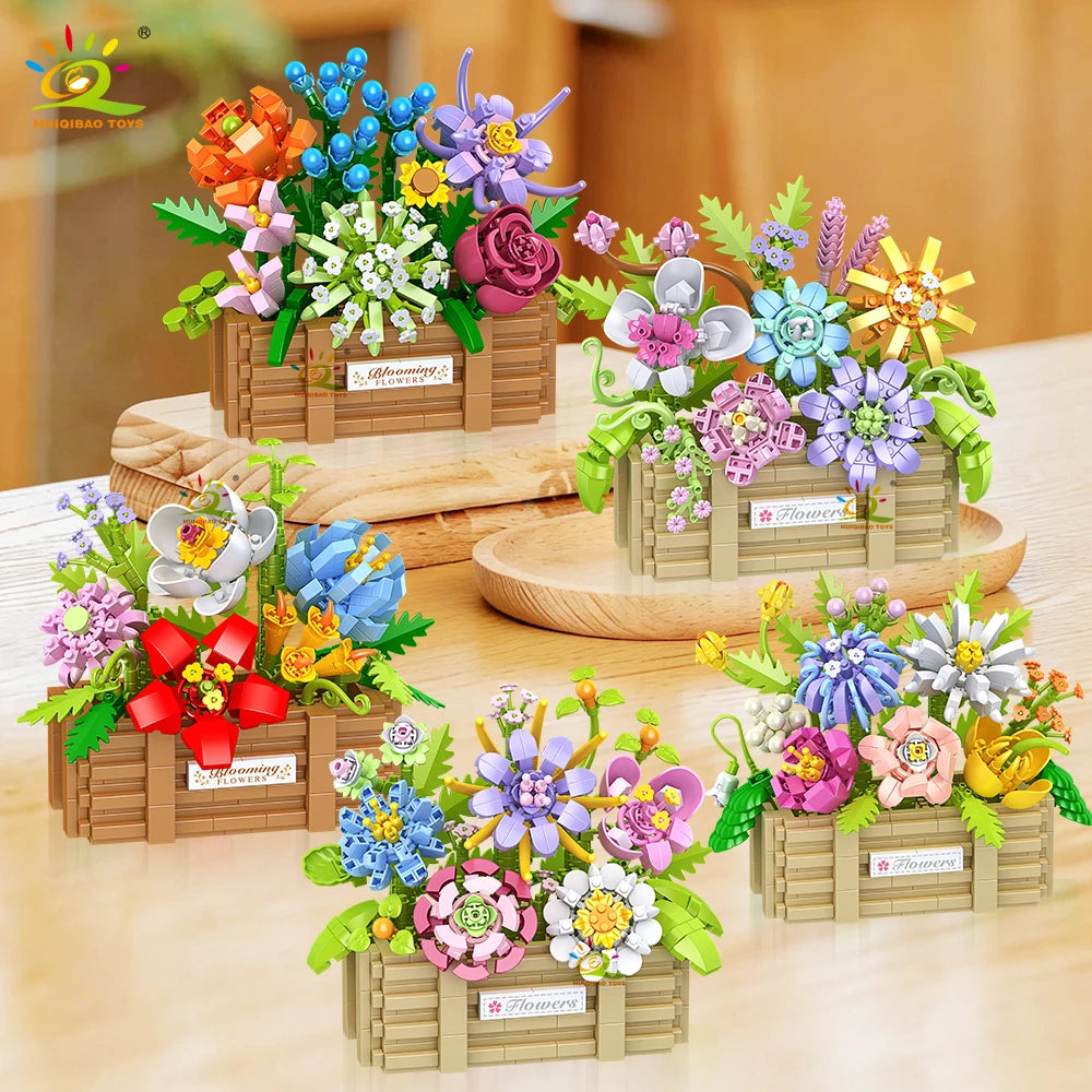 PENDRA Rose Sunflower Micro Building Set