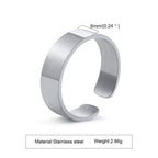 PENDRA Bend High Polished Steel Ring