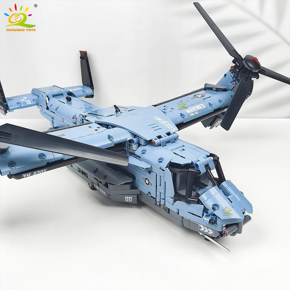 PENDRA Tiltrotor Aircraft Helicopter Building Set