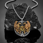 PENDRA Crow Rune Punk Necklace