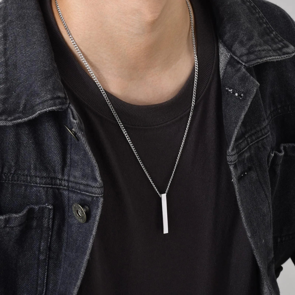 PENDRA Bar Vertical Long Pendant Necklace