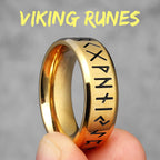 Vintage Nordic Viking Runes Celtic Knot Series Stainless Steel Womens Mens Rings Punk Biker Jewelry Creativity Gift Wholesale