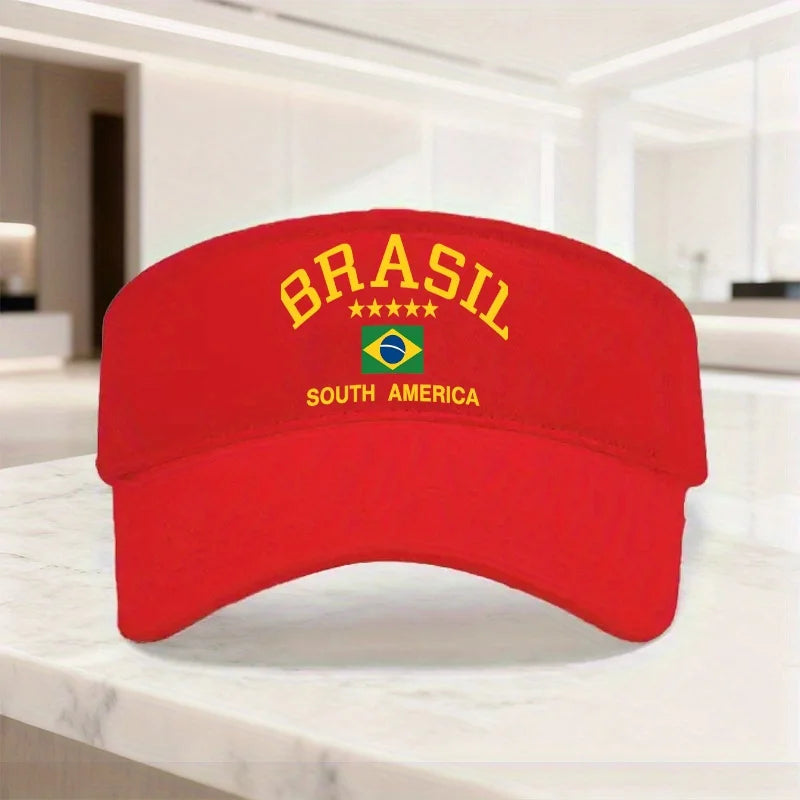 PENDRA Flag Brazil Print Top