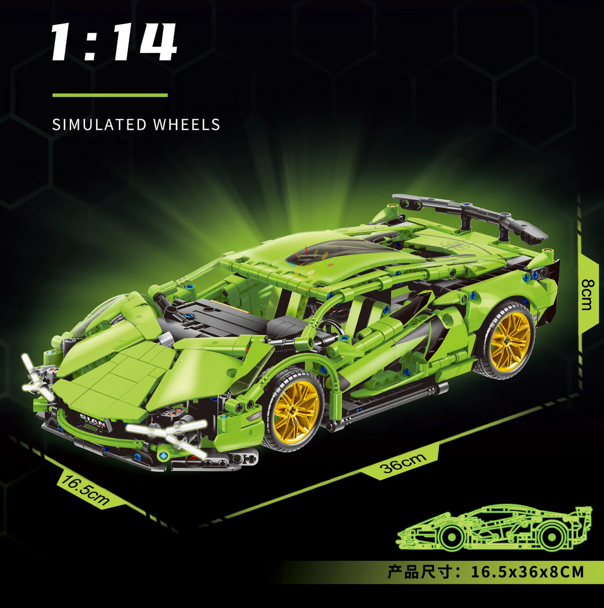 PENDRA Racing Technical LED Building Set