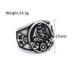 PENDRA Runeband Vintage Viking Rune Ring