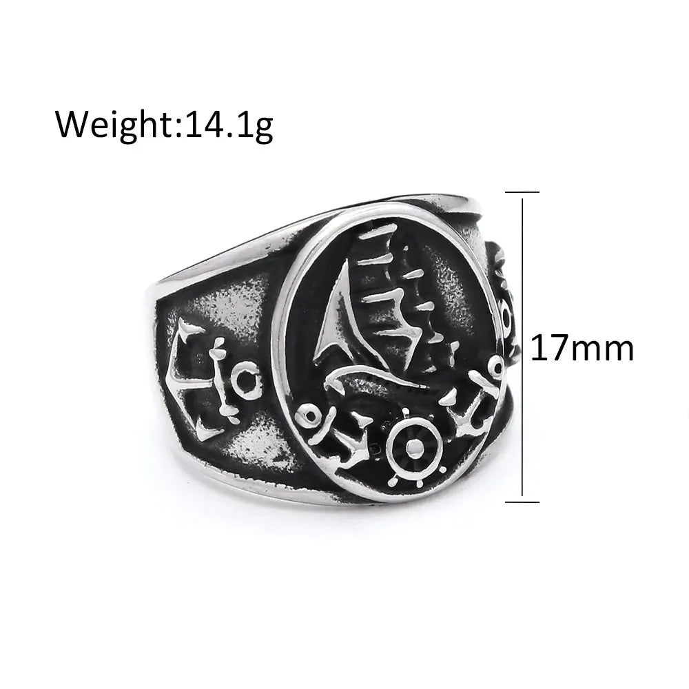 PENDRA Runeband Vintage Viking Rune Ring