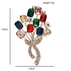 PENDRA Florielle2 Crystal Brooch
