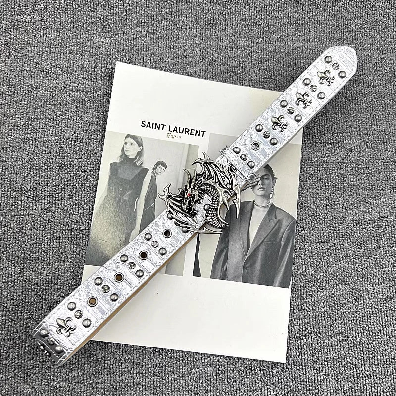 New Stylish Y2K PU Leather Fashion Punk Belt For Men and Women Trendy Accessory For Gift Giving Gothic Neutral Waist Belts