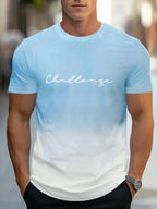 PENDRA Printed Sports Gradient T-Shirt