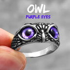 Multiple Color Cute Owl Stainless Steel Womens Mens Rings Punk for Gril Boyfriend Jewelry Creativity Gift Dropshipping Wholesale