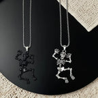 PENDRA Skullfun Halloween Weird Skull Pendant Necklace