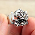 PENDRA Skullbiker Ethnic Skull Biker Ring