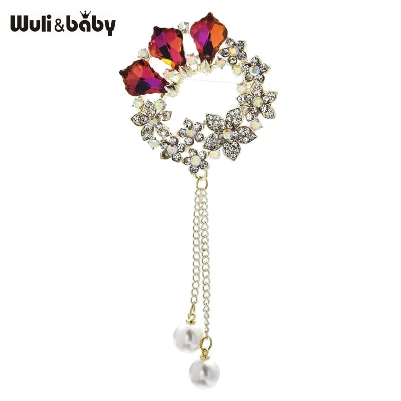 PENDRA Birdflora Bird and Flower Brooch