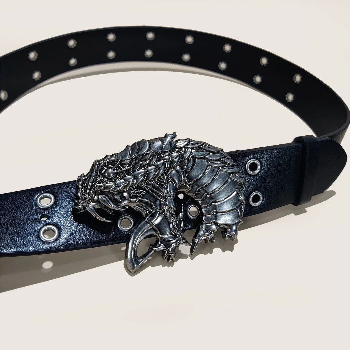PENDRA Celesara Leather Skull Minimal Belt