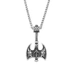 PENDRA Twinaxe Viking Double-Edged Axe Pendant