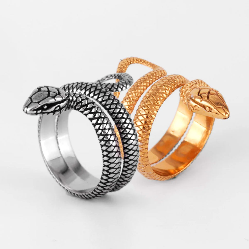 PENDRA Golden Snake Animal Ring