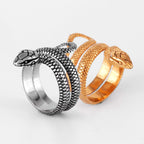 PENDRA Golden Snake Animal Ring