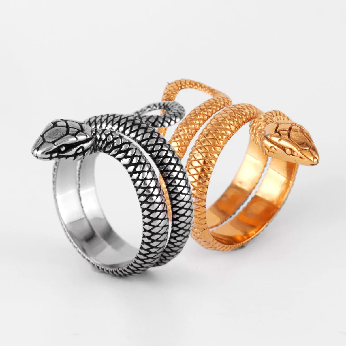 PENDRA Golden Snake Animal Ring