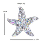 PENDRA Marina Sparkling Starfish Brooch