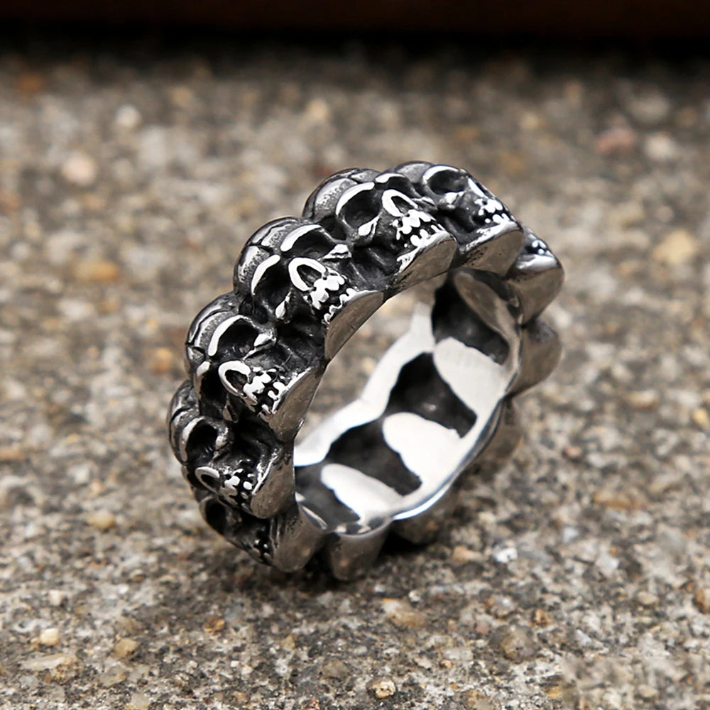 PENDRA Skullgoth Stainless Steel Skull Ring