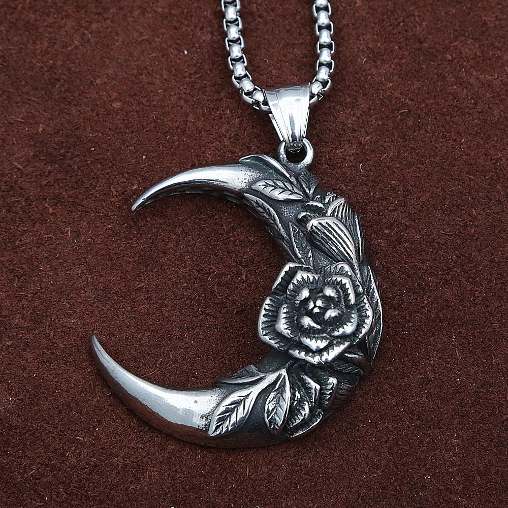 PENDRA Rosalia Stainless Steel Rose Pendant