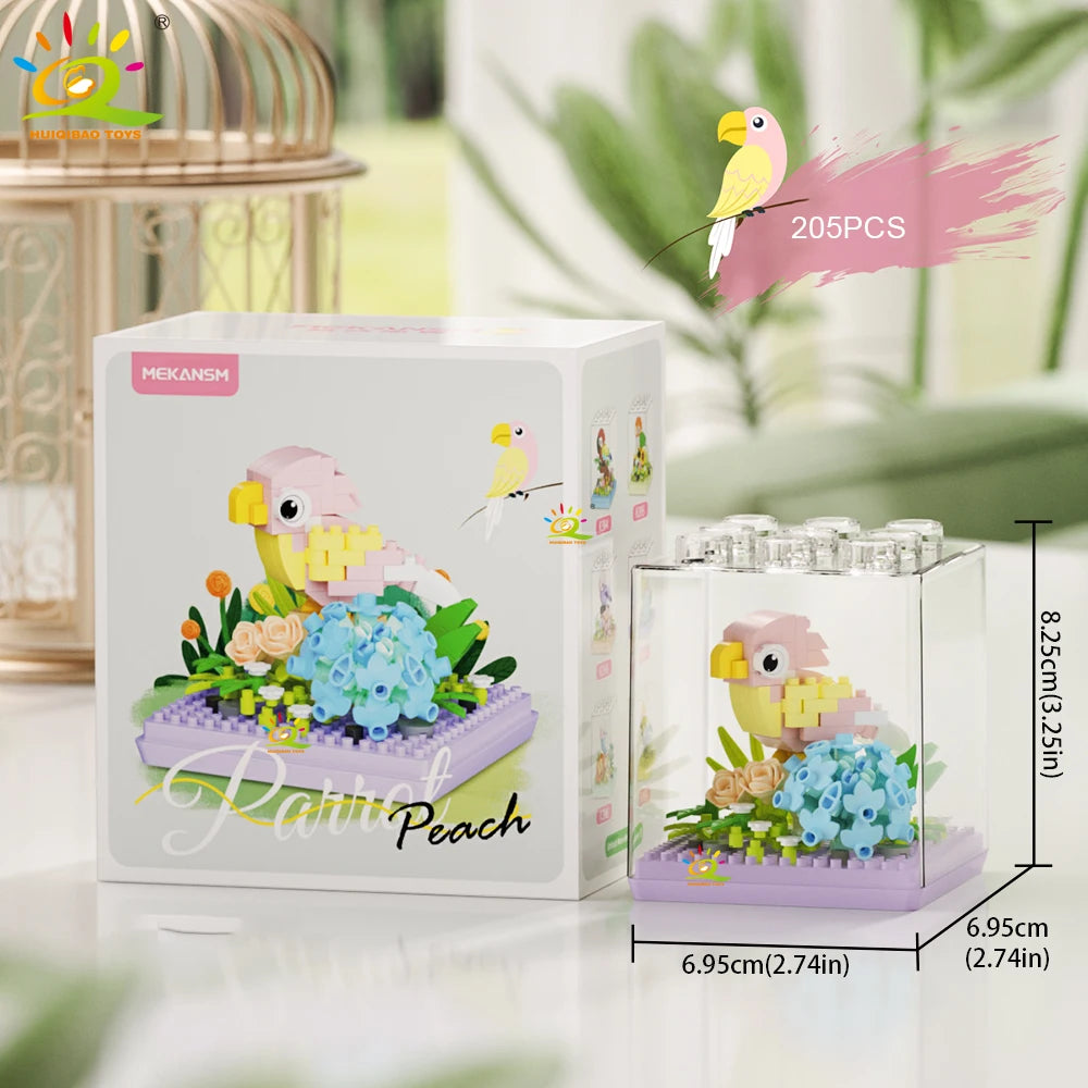 PENDRA Parrot Bird Micro Building Set