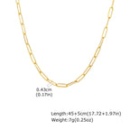 PENDRA Rectangle 4Mm Chain Necklace