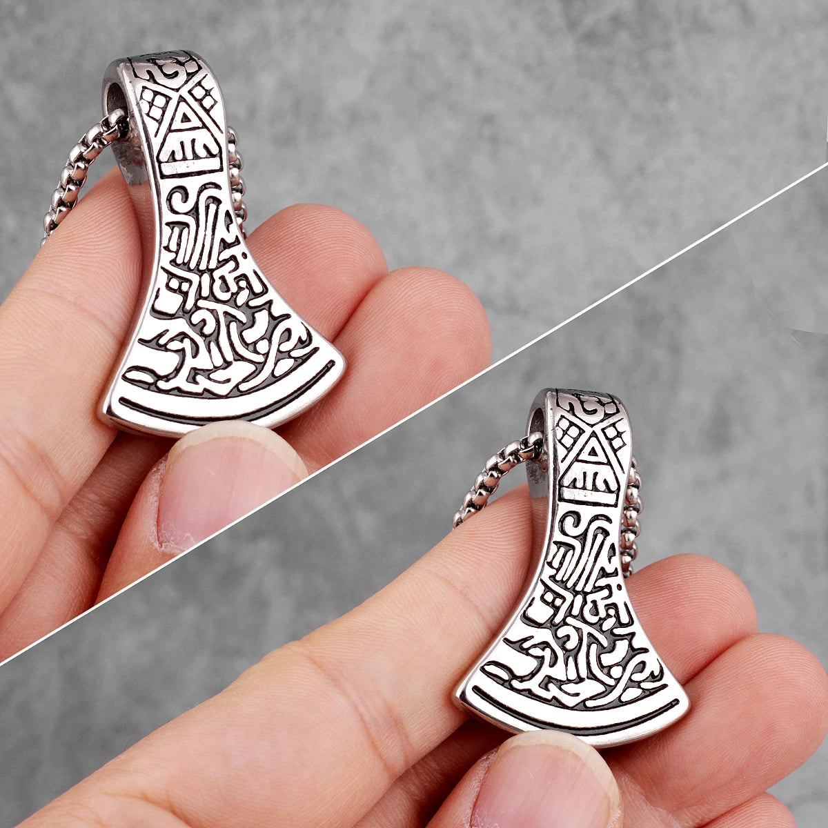 PENDRA Axe Ares Boyfriend Steel Necklace