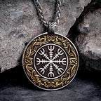 PENDRA Rune Compass Leather Necklace