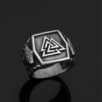 PENDRA Rune Vintage Steel Ring
