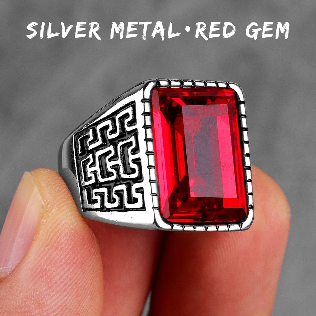 PENDRA Rhinestone Steel Ring