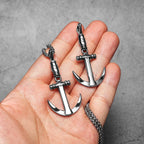PENDRA Anchor Steel Necklace