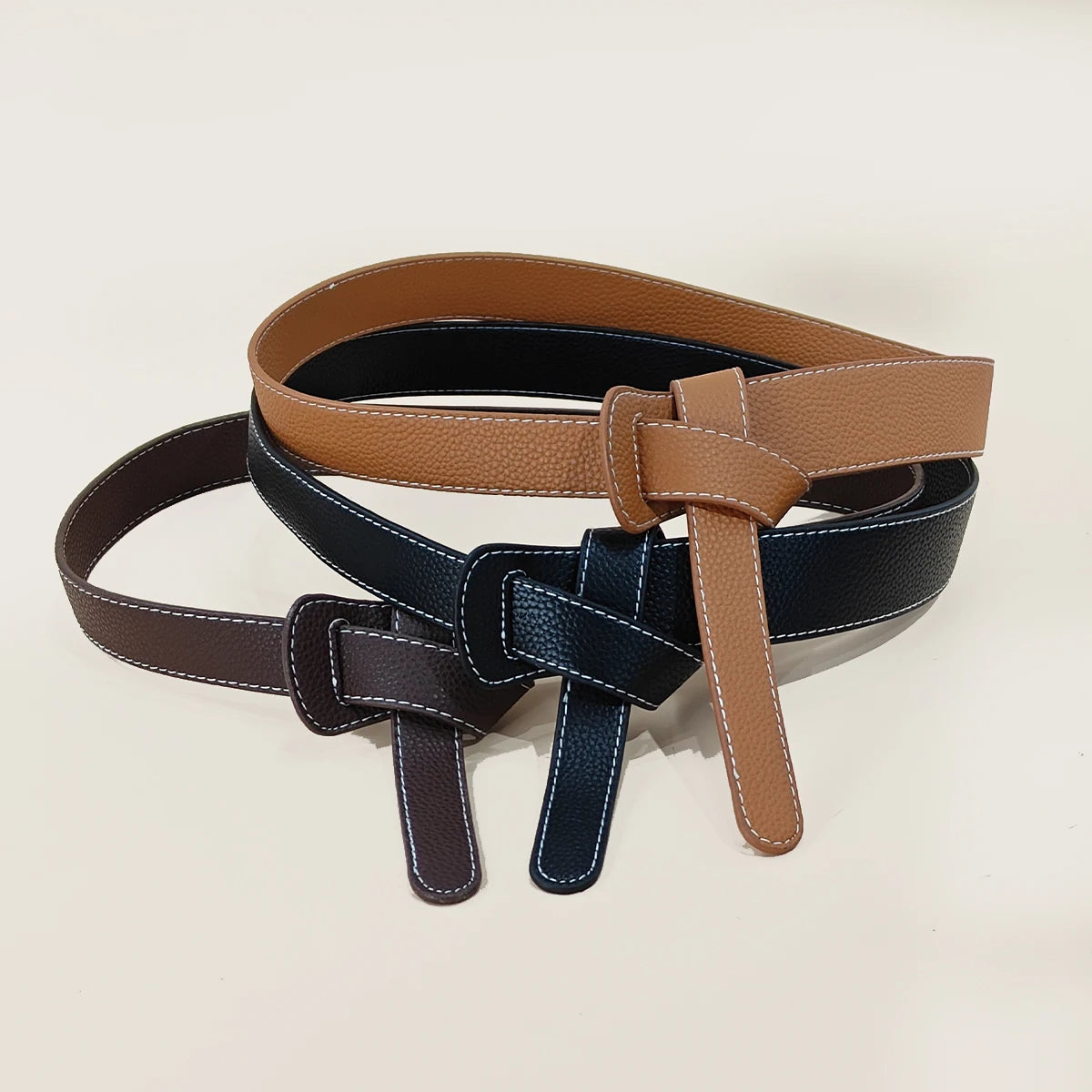 Women's version of the new Korean student dress coat with waist-cinching decorative Elegant leather belt Fashion Corset Belt