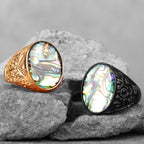 PENDRA Pearl Boyfriend Steel Ring