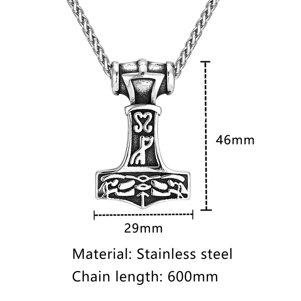PENDRA Rune Vintage Leather Necklace