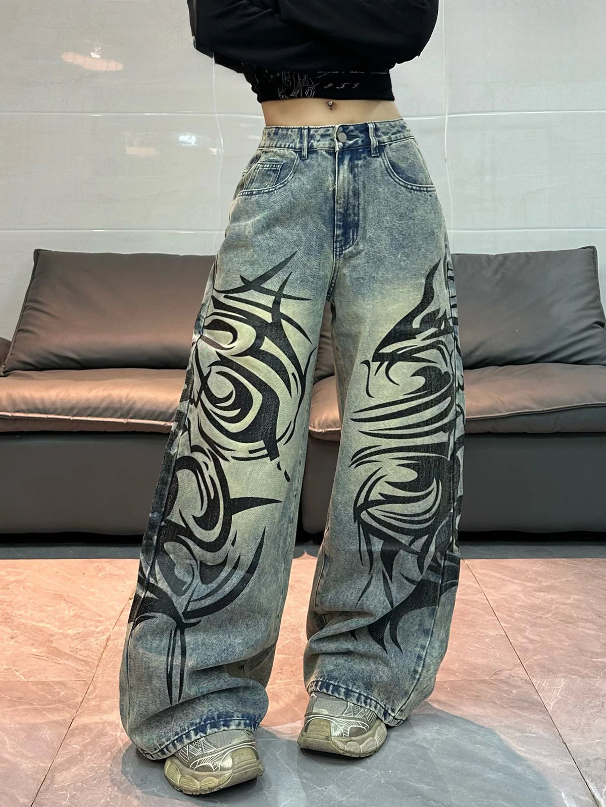 PENDRA American Washed Distressed Jeans