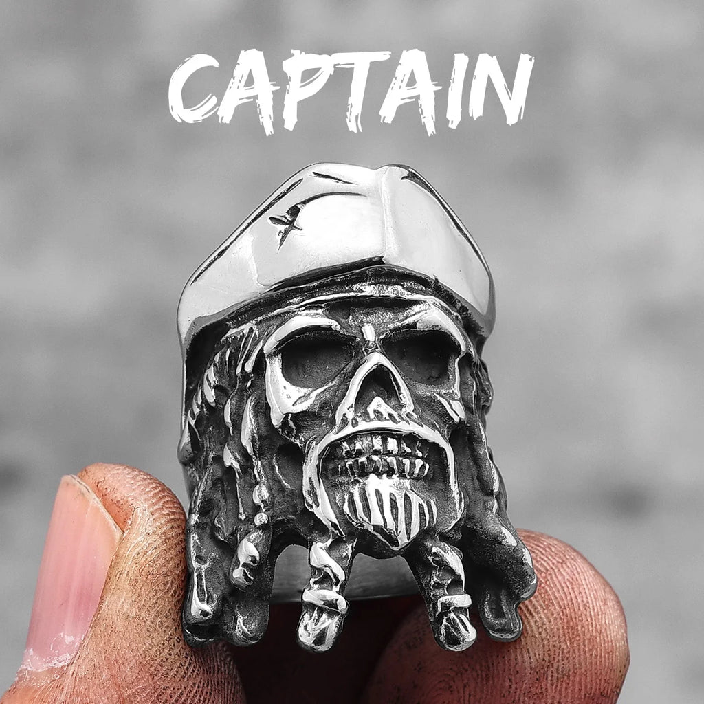 PENDRA Punk Gothic Skull Ring