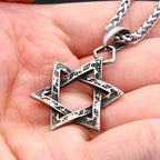PENDRA Hexagram Vintage Symbol Pendant Necklace