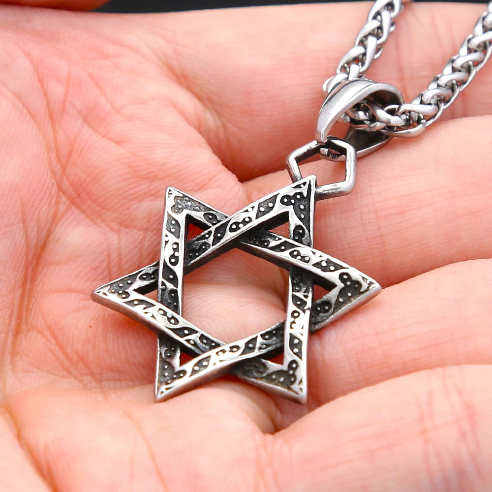 PENDRA Hexagram Vintage Symbol Pendant Necklace