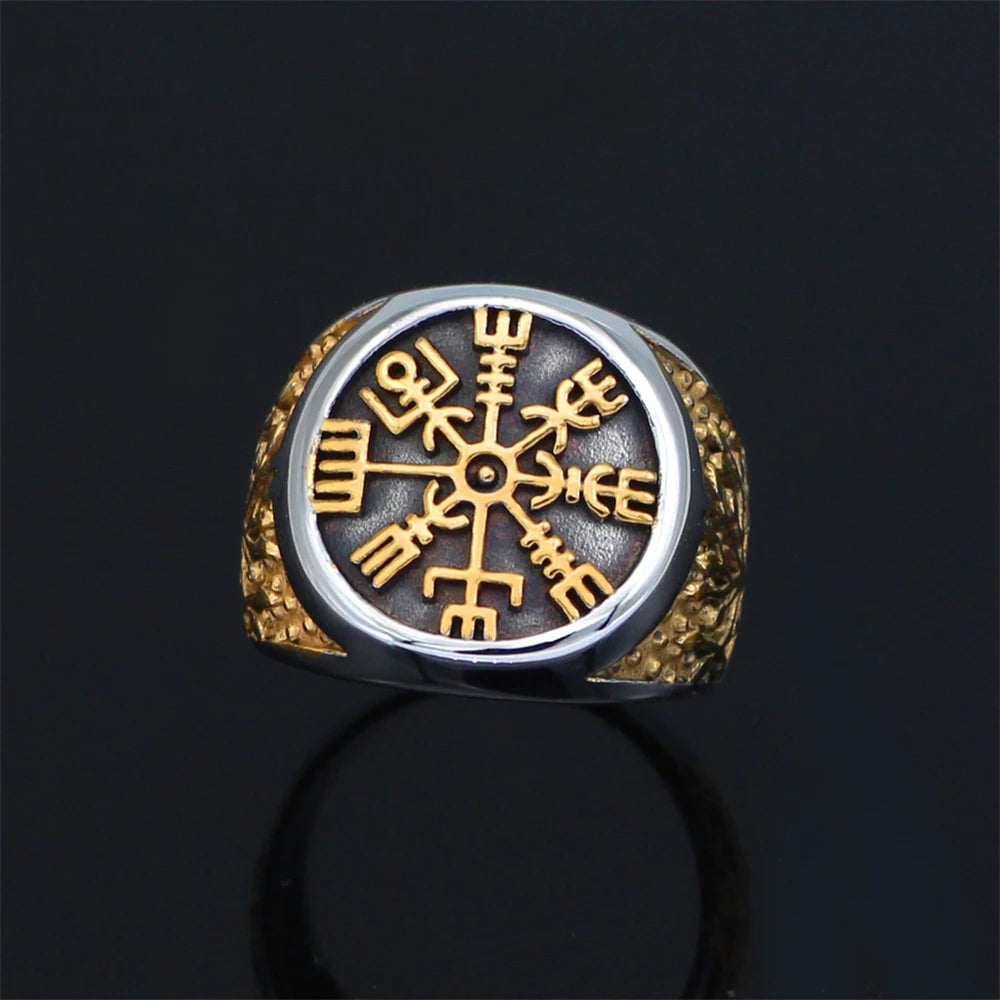 PENDRA Viking Trident Gold Ring