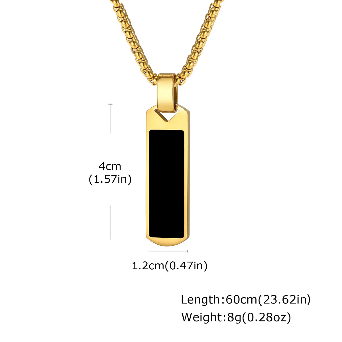 Natural Stone Healing Necklaces for Men,Stainless Steel Rectangular Pendant Necklace,Trendy Hip Hop Birthday Jewelry Gift