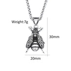 PENDRA Beecrest 316L Stainless Steel Bee Pendant