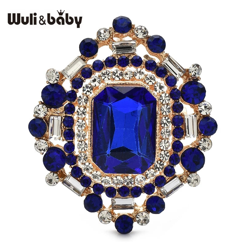 PENDRA Geometra Crystal Royal Geometric Brooch