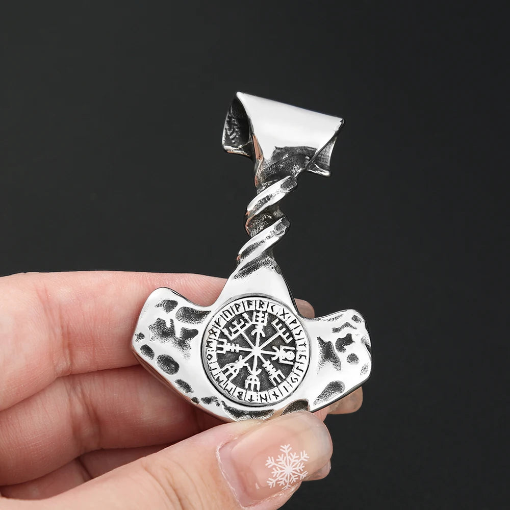 PENDRA Mjolnir Vintage Thor Hammer Pendant Necklace