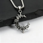 PENDRA Thorn Moon Pendant Necklace